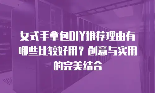 女式手拿包DIY推荐理由有哪些比较好用？创意与实用的完美结合