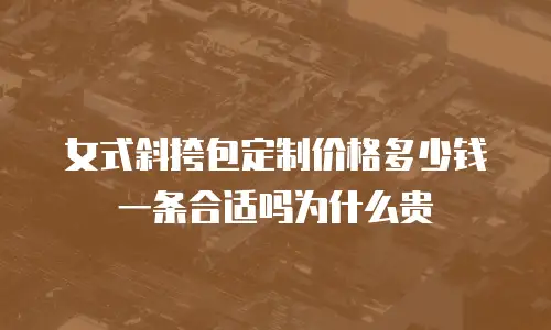 女式斜挎包定制价格多少钱一条合适吗为什么贵