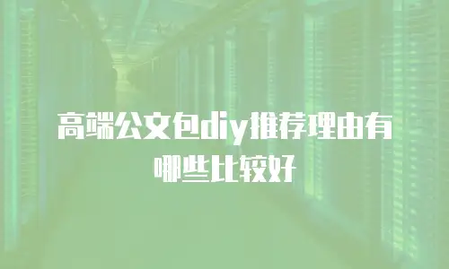 高端公文包diy推荐理由有哪些比较好