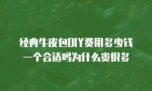 经典牛皮包DIY费用多少钱一个合适吗为什么贵很多