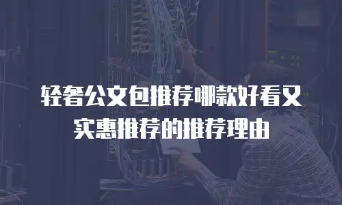 轻奢公文包推荐哪款好看又实惠推荐的推荐理由