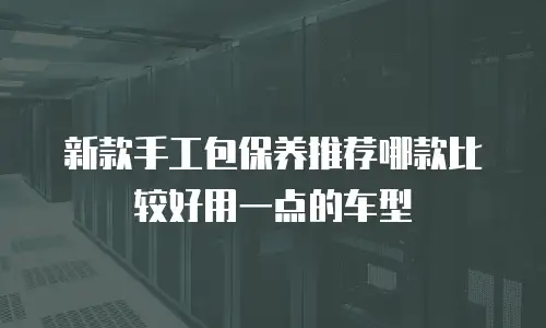 新款手工包保养推荐哪款比较好用一点的车型