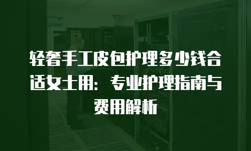 轻奢手工皮包护理多少钱合适女士用：专业护理指南与费用解析