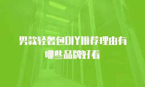男款轻奢包DIY推荐理由有哪些品牌好看