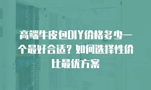高端牛皮包DIY价格多少一个最好合适？如何选择性价比最优方案