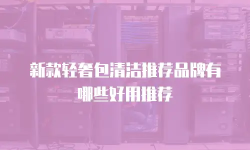新款轻奢包清洁推荐品牌有哪些好用推荐