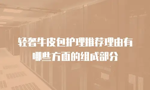 轻奢牛皮包护理推荐理由有哪些方面的组成部分