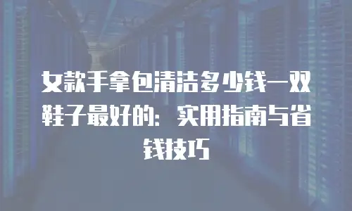 女款手拿包清洁多少钱一双鞋子最好的：实用指南与省钱技巧