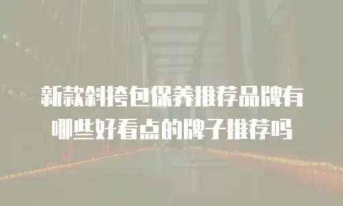 新款斜挎包保养推荐品牌有哪些好看点的牌子推荐吗