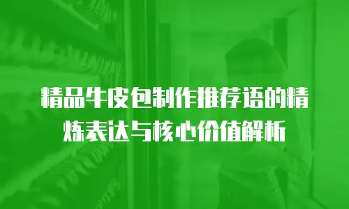 精品牛皮包制作推荐语的精炼表达与核心价值解析