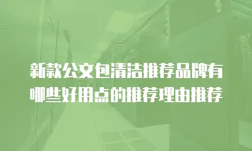 新款公文包清洁推荐品牌有哪些好用点的推荐理由推荐