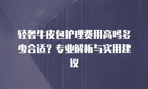 轻奢牛皮包护理费用高吗多少合适？专业解析与实用建议