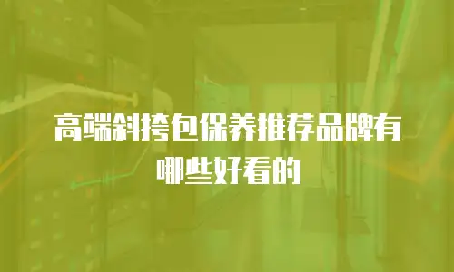 高端斜挎包保养推荐品牌有哪些好看的