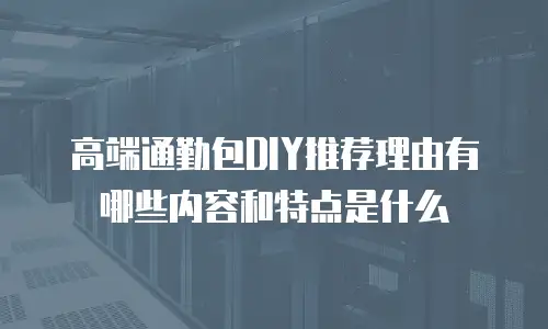 高端通勤包DIY推荐理由有哪些内容和特点是什么