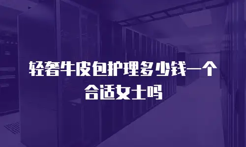 轻奢牛皮包护理多少钱一个合适女士吗