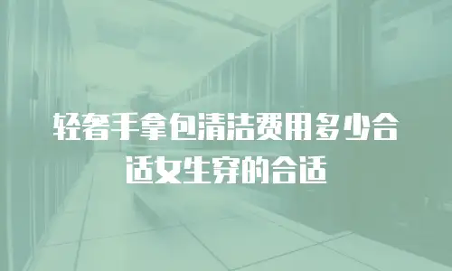 轻奢手拿包清洁费用多少合适女生穿的合适