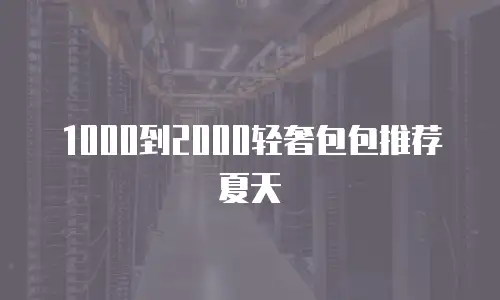 1000到2000轻奢包包推荐夏天