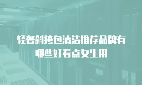轻奢斜挎包清洁推荐品牌有哪些好看点女生用