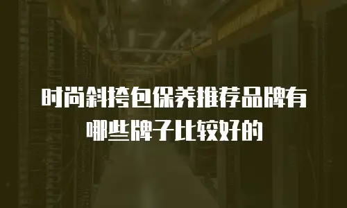 时尚斜挎包保养推荐品牌有哪些牌子比较好的