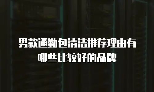 男款通勤包清洁推荐理由有哪些比较好的品牌