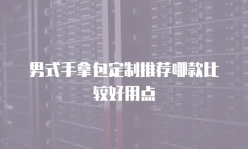 男式手拿包定制推荐哪款比较好用点