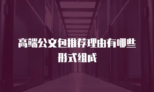 高端公文包推荐理由有哪些形式组成