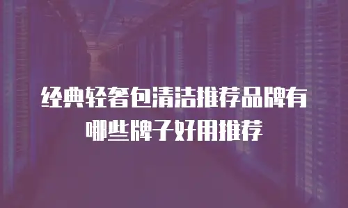 经典轻奢包清洁推荐品牌有哪些牌子好用推荐