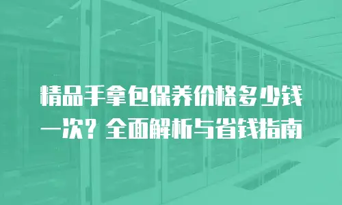 精品手拿包保养价格多少钱一次？全面解析与省钱指南