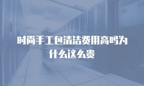 时尚手工包清洁费用高吗为什么这么贵