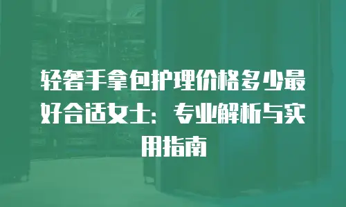 轻奢手拿包护理价格多少最好合适女士：专业解析与实用指南