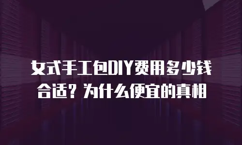 女式手工包DIY费用多少钱合适？为什么便宜的真相