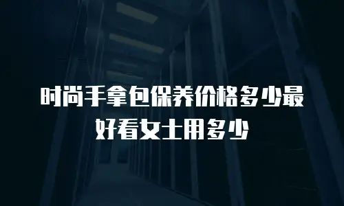 时尚手拿包保养价格多少最好看女士用多少