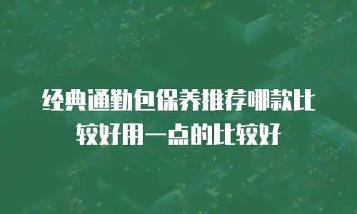 经典通勤包保养推荐哪款比较好用一点的比较好