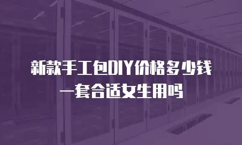 新款手工包DIY价格多少钱一套合适女生用吗