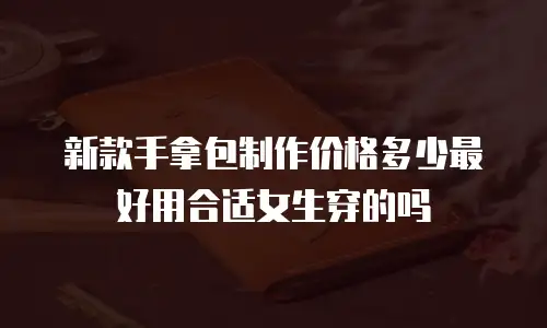 新款手拿包制作价格多少最好用合适女生穿的吗