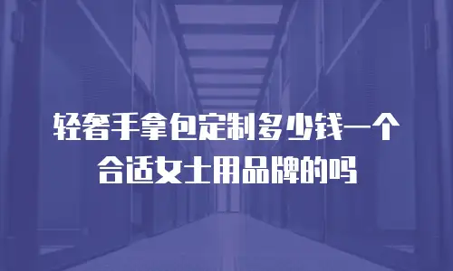 轻奢手拿包定制多少钱一个合适女士用品牌的吗