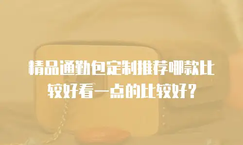 精品通勤包定制推荐哪款比较好看一点的比较好？