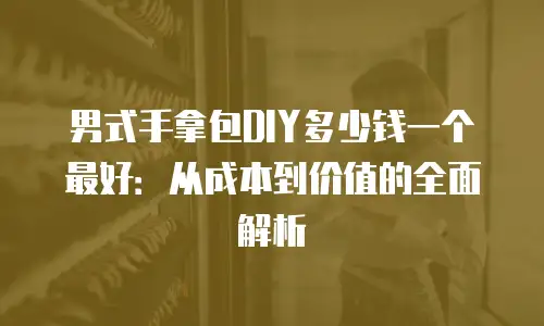 男式手拿包DIY多少钱一个最好：从成本到价值的全面解析