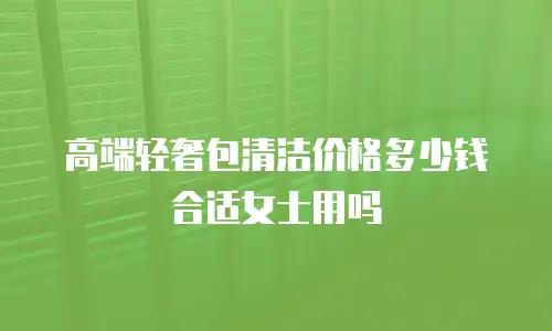 高端轻奢包清洁价格多少钱合适女士用吗