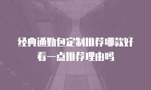 经典通勤包定制推荐哪款好看一点推荐理由吗