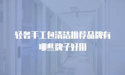 轻奢手工包清洁推荐品牌有哪些牌子好用