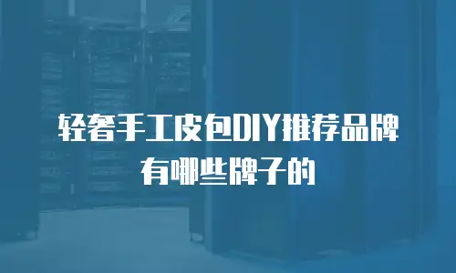 轻奢手工皮包DIY推荐品牌有哪些牌子的