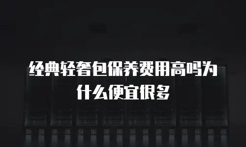 经典轻奢包保养费用高吗为什么便宜很多