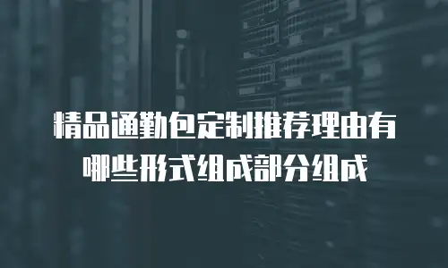 精品通勤包定制推荐理由有哪些形式组成部分组成