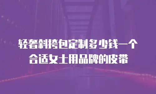 轻奢斜挎包定制多少钱一个合适女士用品牌的皮带