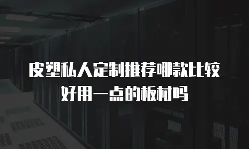 皮塑私人定制推荐哪款比较好用一点的板材吗