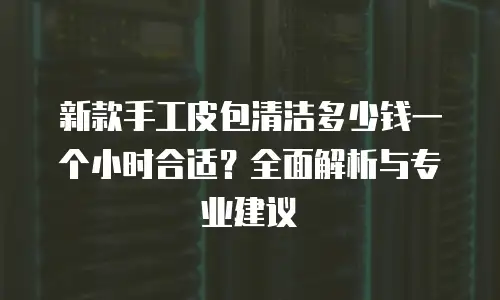 新款手工皮包清洁多少钱一个小时合适？全面解析与专业建议