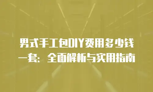 男式手工包DIY费用多少钱一套：全面解析与实用指南