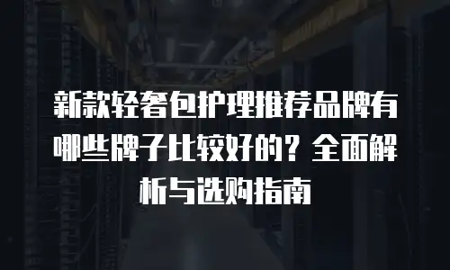 新款轻奢包护理推荐品牌有哪些牌子比较好的？全面解析与选购指南