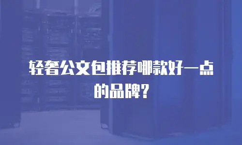 轻奢公文包推荐哪款好一点的品牌？
